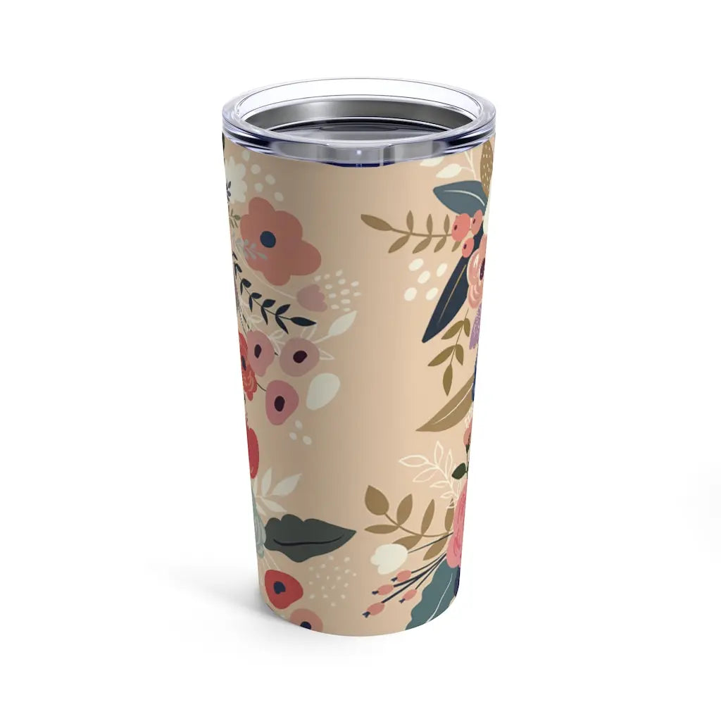 Pray Floral Scripture Tumbler 20oz Printify