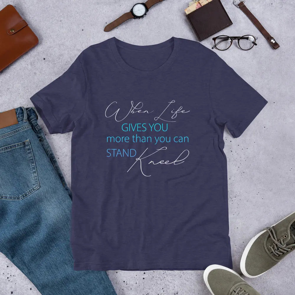 Prayer Christian Unisex t-shirt, Kneel in Prayer Tee Amazing Faith Designs