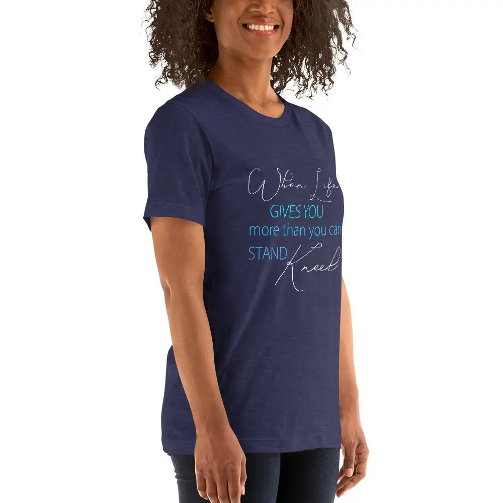 Prayer Christian Unisex t-shirt, Kneel in Prayer Tee Amazing Faith Designs