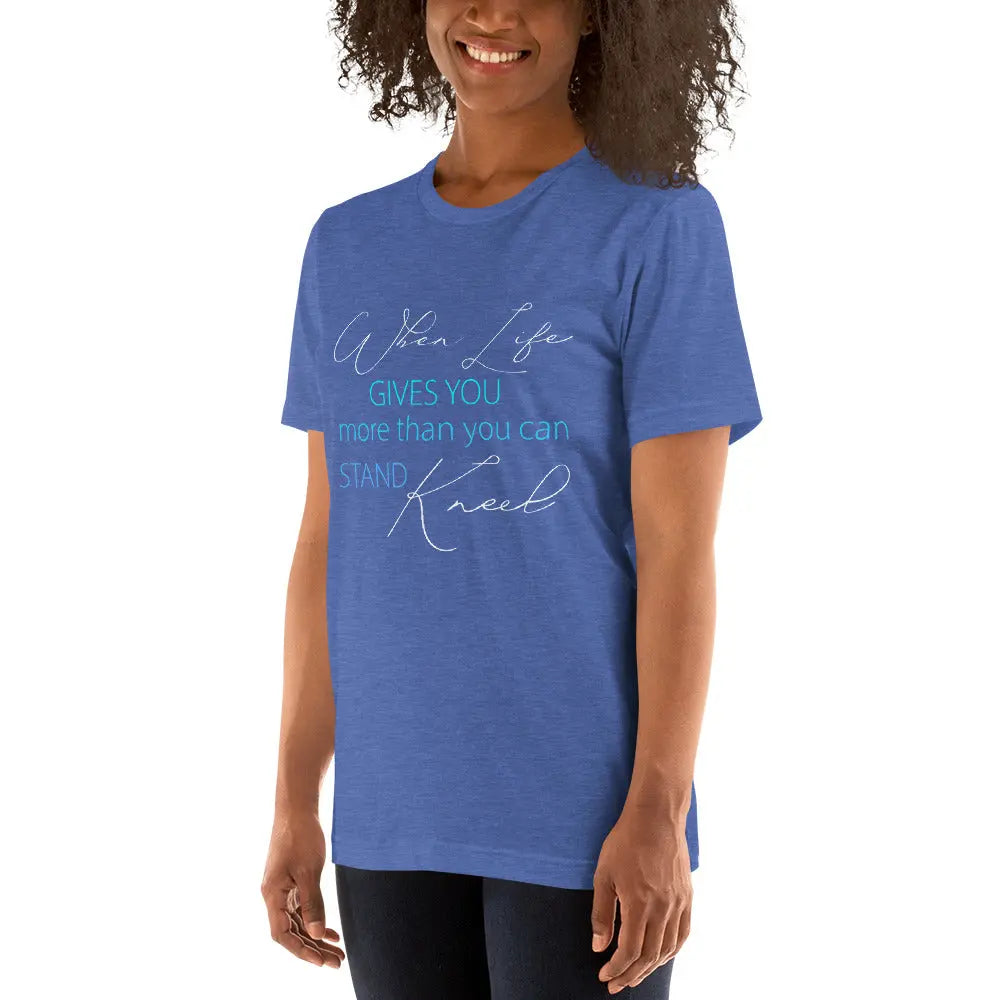 Prayer Christian Unisex t-shirt, Kneel in Prayer Tee Amazing Faith Designs