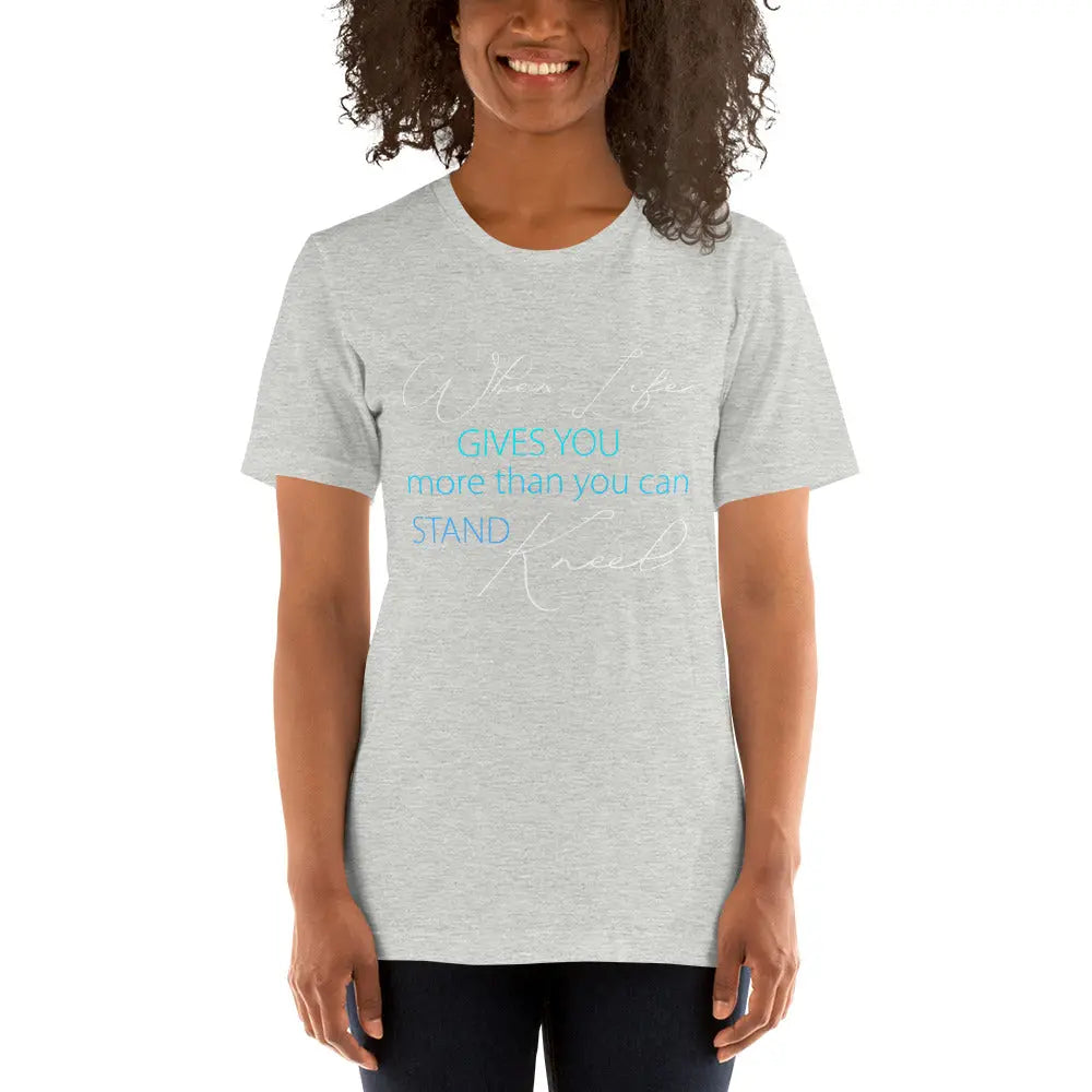 Prayer Christian Unisex t-shirt, Kneel in Prayer Tee Amazing Faith Designs