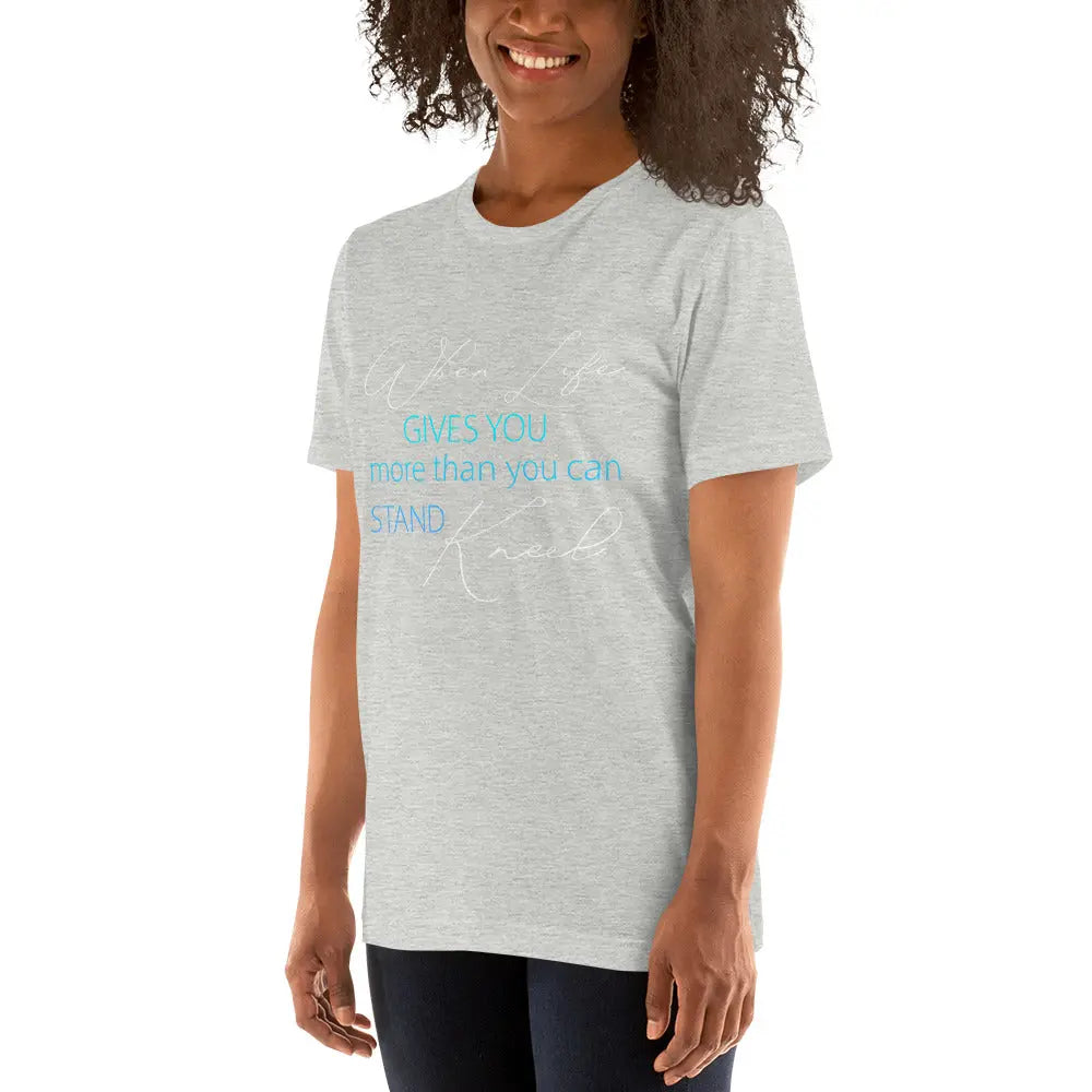 Prayer Christian Unisex t-shirt, Kneel in Prayer Tee Amazing Faith Designs