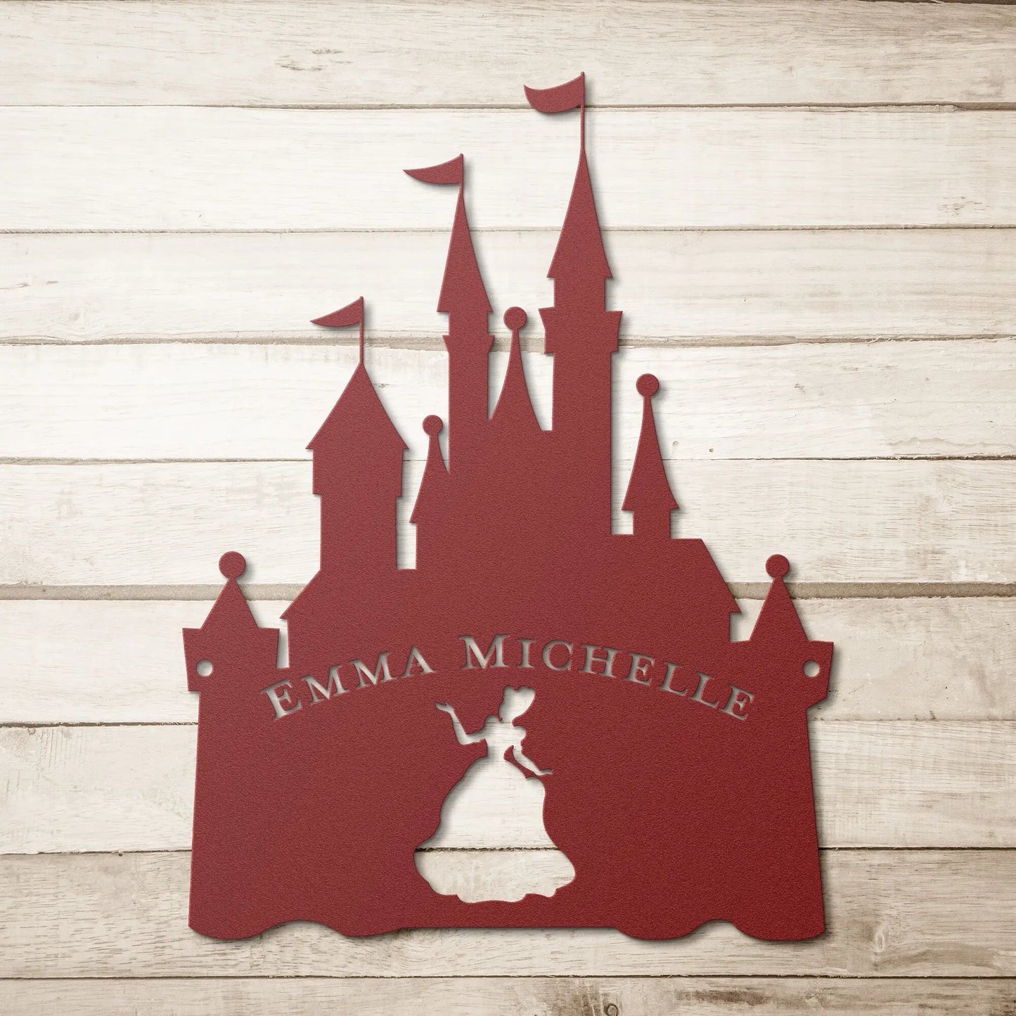 Princess Castle Personalized Metal Sign, Girls Bedroom Wall Art teelaunch