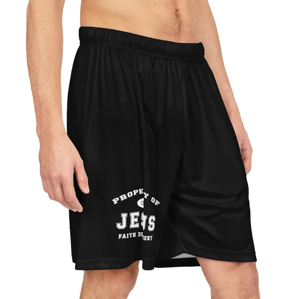 Property of Jesus Mens Basketball Shorts Printify