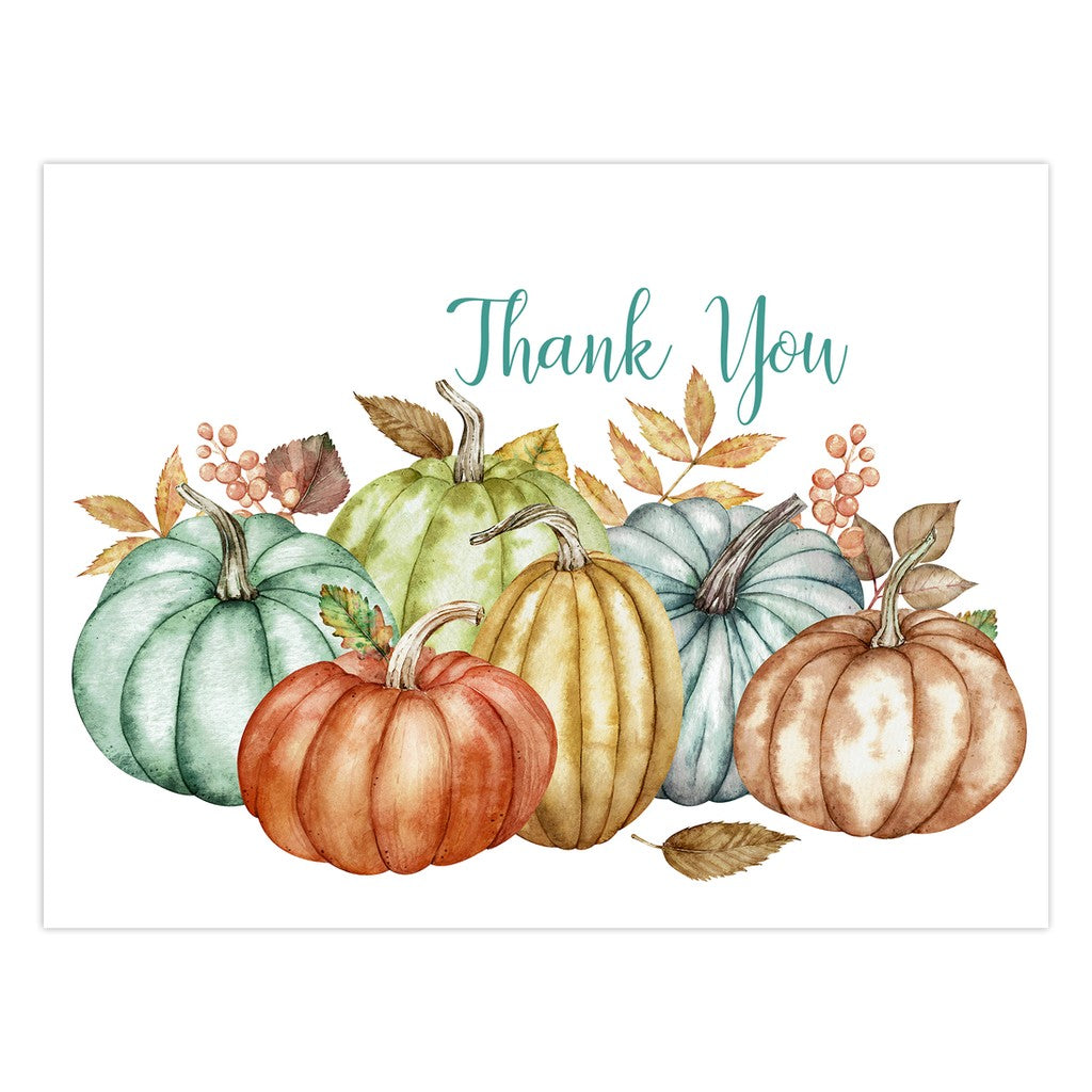 Pumpkins Fall Thank You Cards Amazing Faith Designs