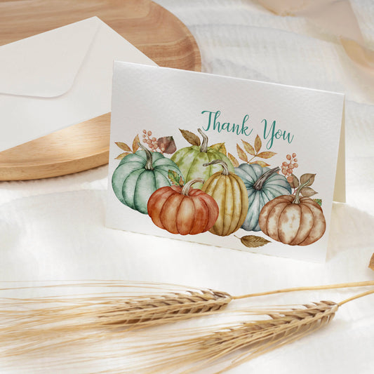 Pumpkins Fall Thank You Cards Amazing Faith Designs