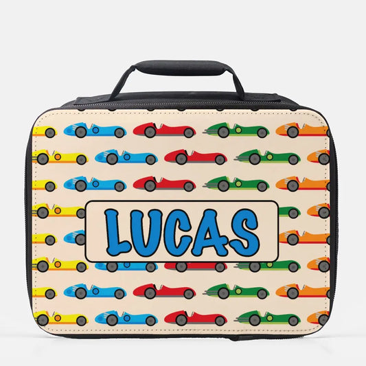 Race Car Lunch Box (Insulated) - Personalized Amazing Faith Designs