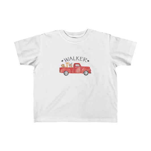Red Pickup Truck Toddler Short Sleeve Tee 2T 3T 4T 5T Printify