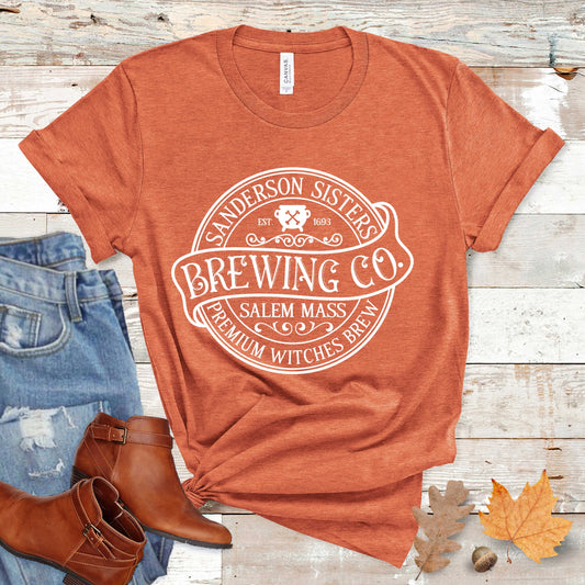 Sanderson Sisters Brewing Co Halloween Tee, Hocus Pocus Tshirt Printify