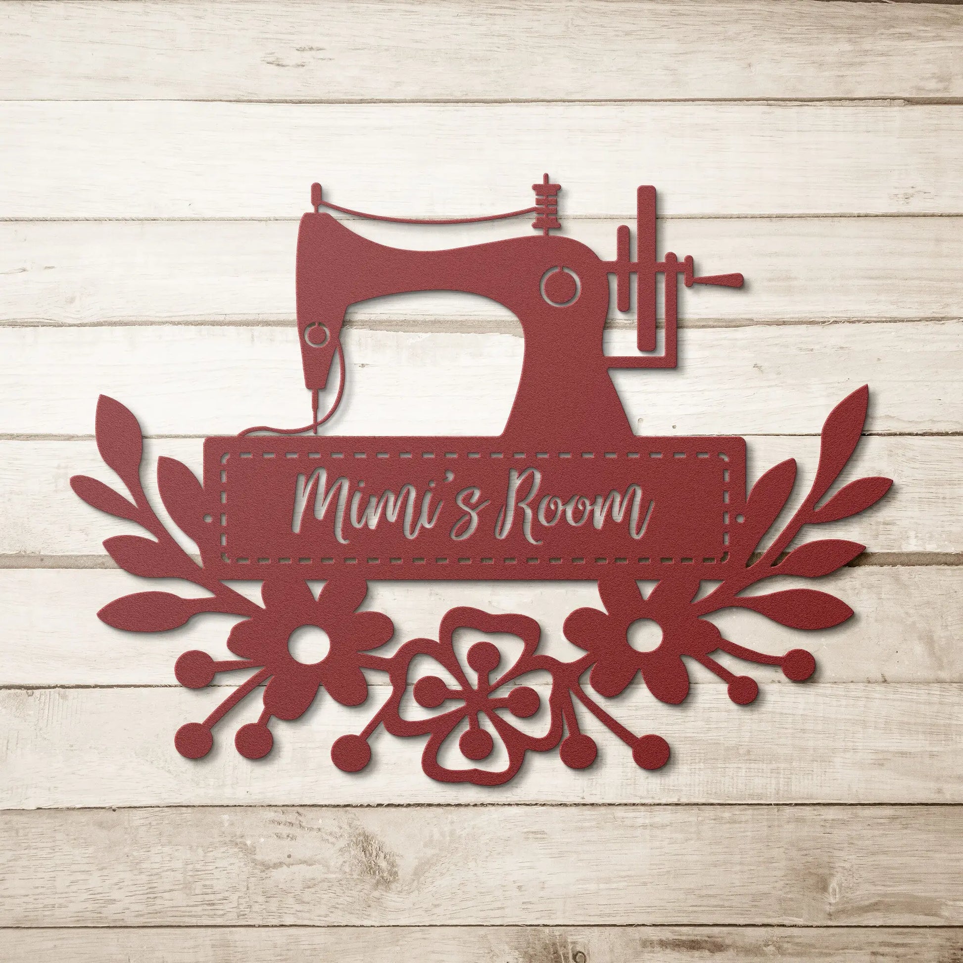 Sewing Room Sign Personalized Canvas Prints Sewing Wall Art Sewing