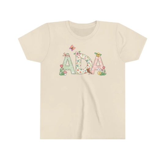 Spring Flowers Personalized Youth Shirt Printify