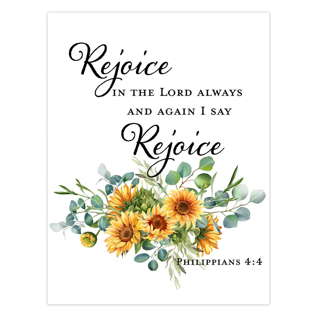 Sunflowers Rejoice Cards Amazing Faith Designs