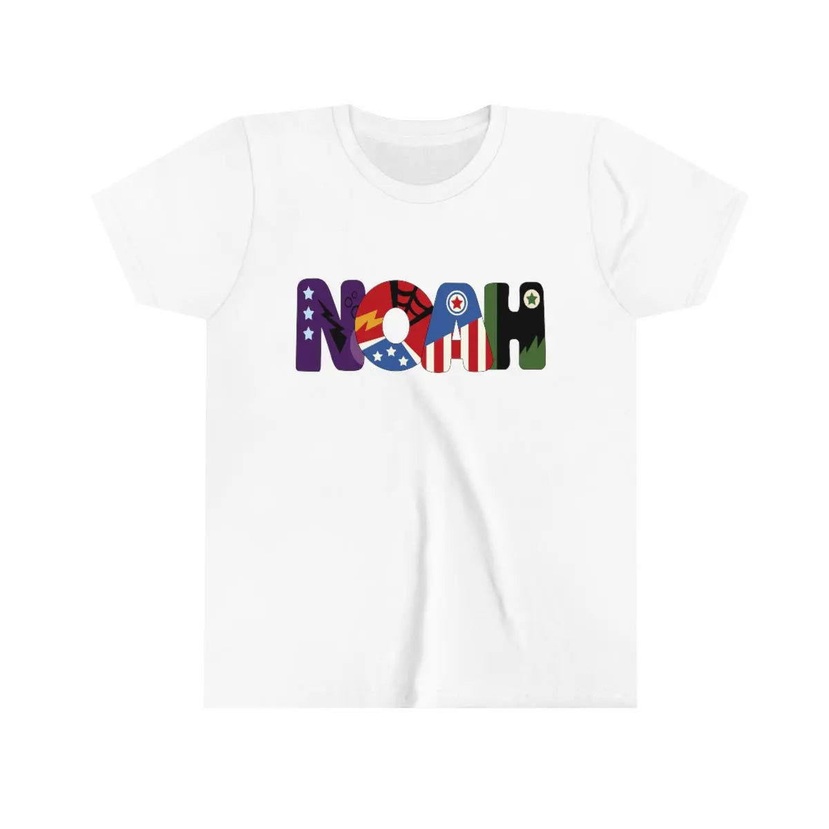 Superhero Personalized Youth Child's T-shirt S M L XL | Kid's Birthday Gift Printify