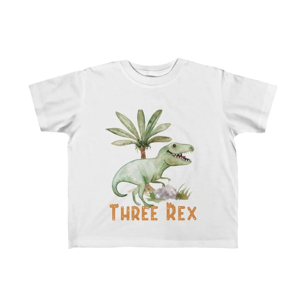 T-Rex Dinosaur Toddler Third Birthday Shirt 2T 3T 4T 5T, 3rd Birthday Tshirt Printify