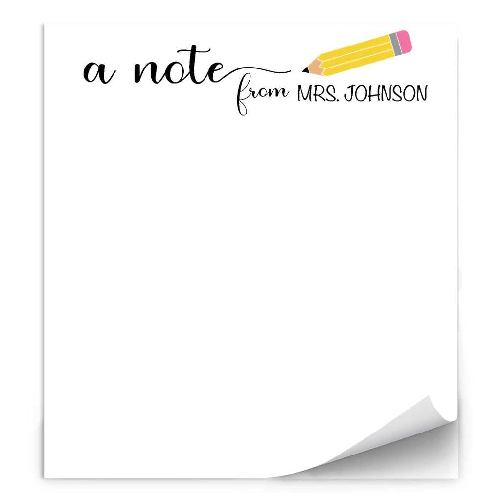 Custom Teacher Notepads Teacher Personalized Notepads, Gift for Teacher