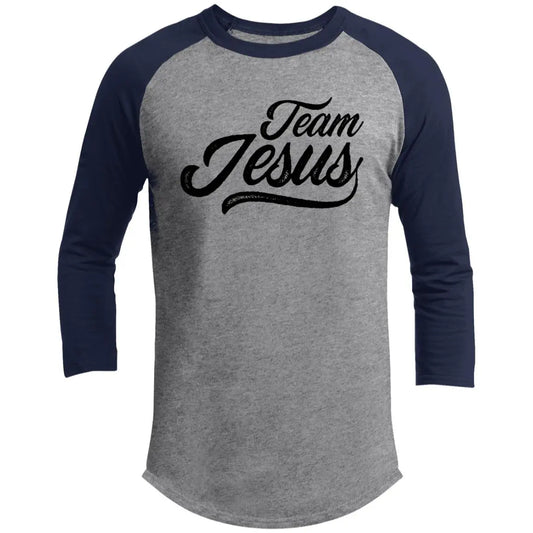 Team Jesus Unisex 3/4 Raglan Sleeve Shirt CustomCat