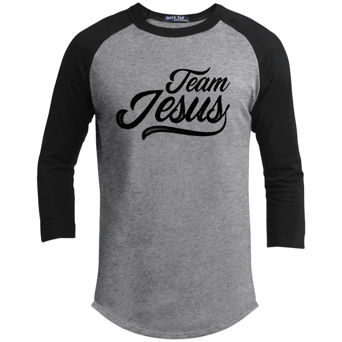 Team Jesus Youth 3/4 Raglan Sleeve Shirt CustomCat
