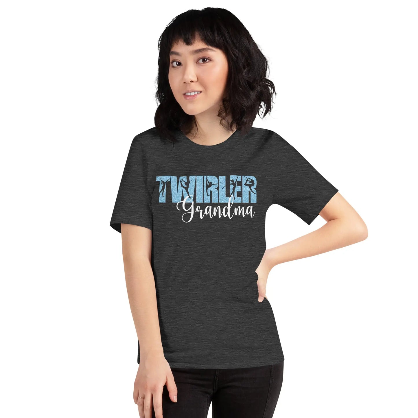 Twirler Grandma Unisex t-shirt - Front and Back Print Amazing Faith Designs