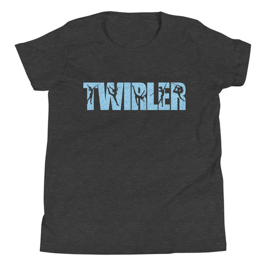 Twirler Youth Short Sleeve T-Shirt - Front and Back Print Amazing Faith Designs
