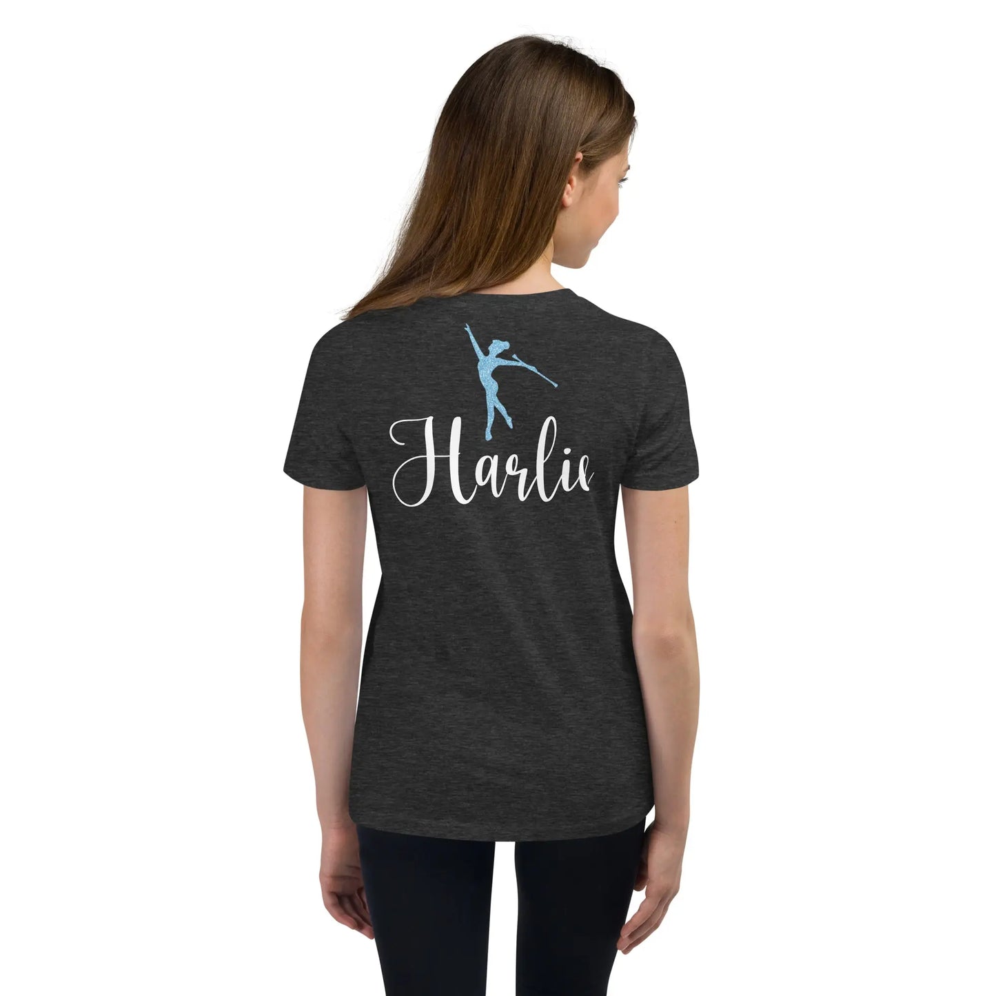 Twirler Youth Short Sleeve T-Shirt - Front and Back Print Amazing Faith Designs