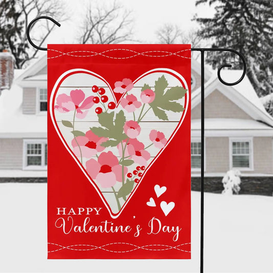 Valentine's Day Heart Garden Flag Amazing Faith Designs