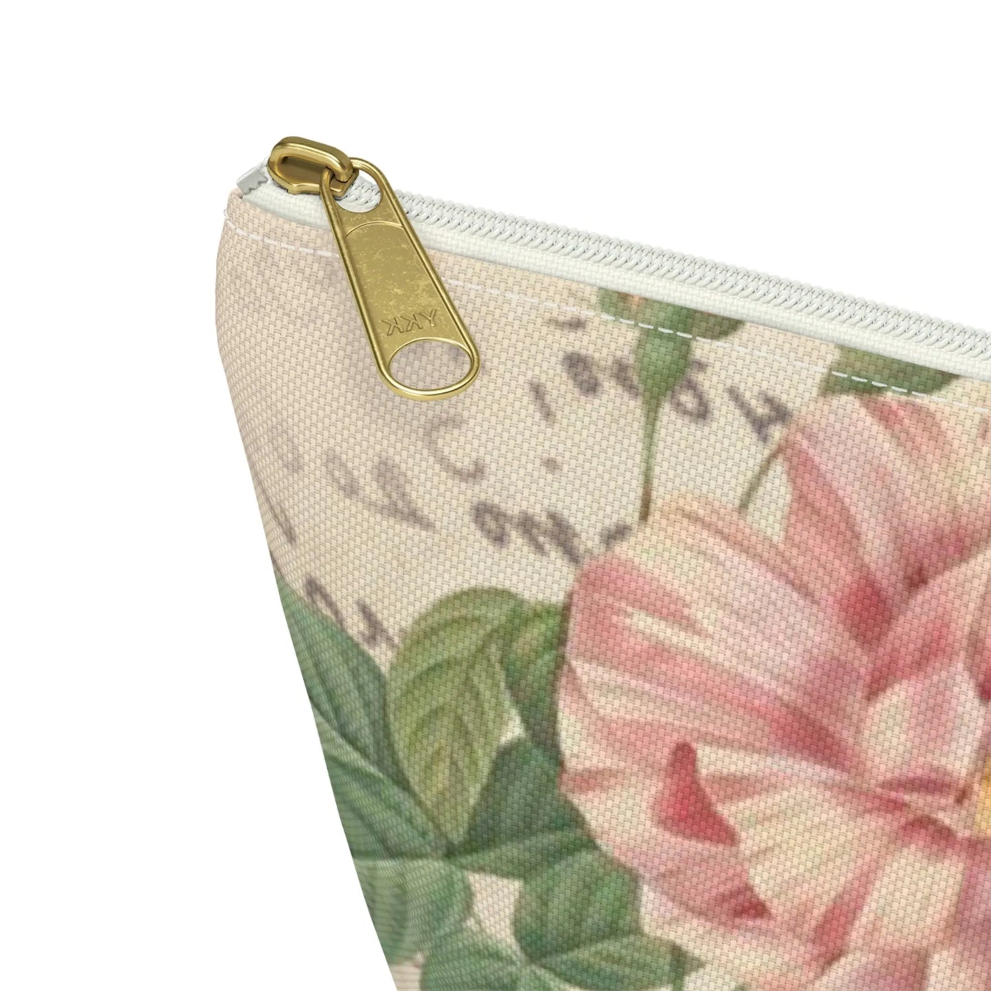 With God All Things Are Possible Makeup Accessory Pouch w T-bottom - Vintage Roses Printify