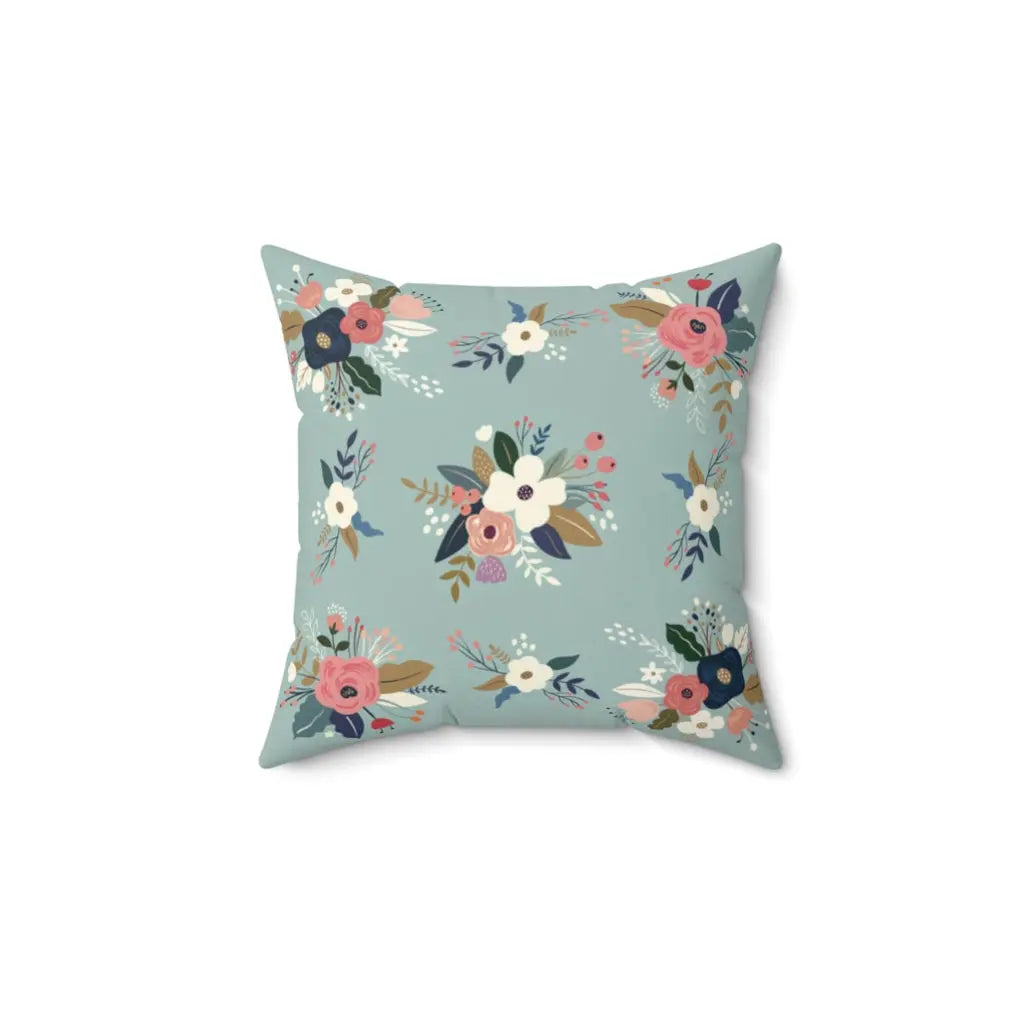 With God All Things Are Possible Summer Meadow 14" or 20" Square Decorator Pillow Printify