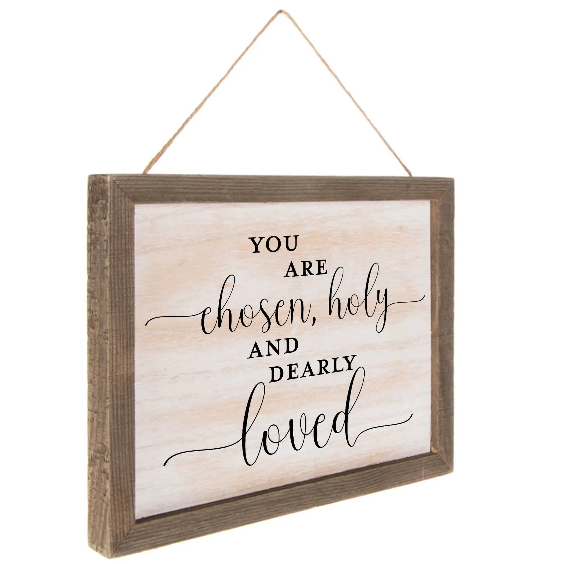 You are Chosen Holy and Dearly Loved Nursery Child Rustic Framed Wood Sign | Baptism Gift amazingfaithdesigns
