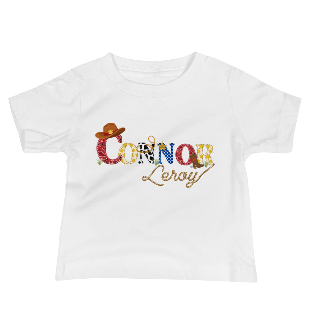 Cowboy Personalized Baby T-shirt - Amazing Faith Designs