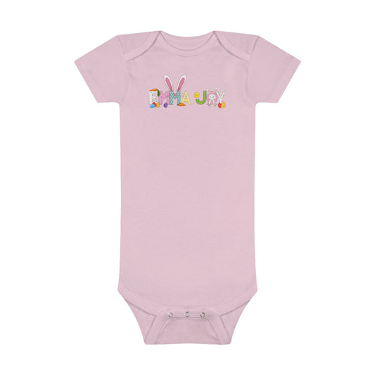 Easter Personalized Baby Short Sleeve Onesie® - Newborn/Premie Sizes - Amazing Faith Designs