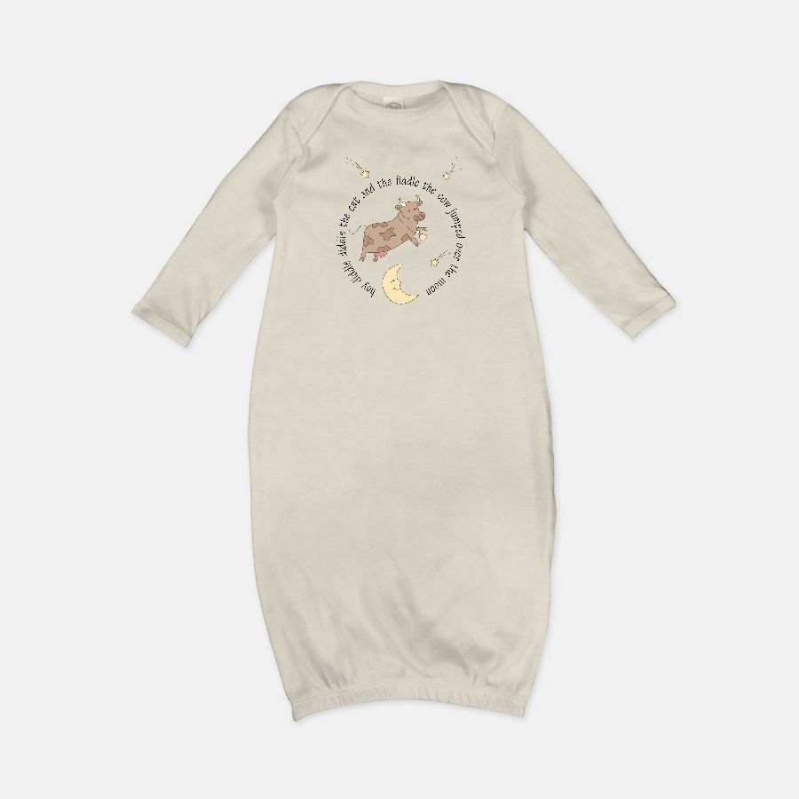 Nursery Rhyme Infant Baby Rib Layette, Baby Gown, Sleeper Amazing Faith Designs